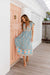 The Sofia Dress - Floral Blue - Sparrow & Finch Boutique