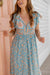 The Sofia Dress - Floral Blue - Sparrow & Finch Boutique