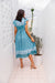 The Sofia Dress - Floral Turquoise - Sparrow & Finch Boutique