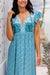 The Sofia Dress - Floral Turquoise - Sparrow & Finch Boutique