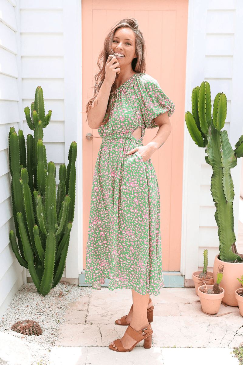 The Solange Dress - Jungle Green