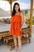 The Spencer Dress - Burnt Orange - Sparrow & Finch Boutique