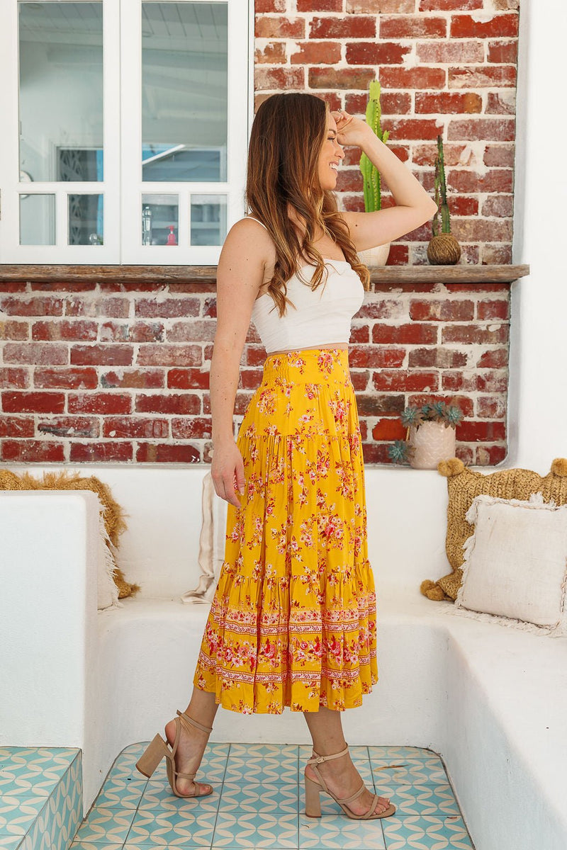 The Suvi Skirt - Marigold