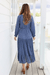 The Talulla Dress - Oxford Blue - Sparrow & Finch Boutique