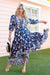 The Tara Dress - Royal Floral - Sparrow & Finch Boutique