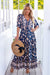 The Tara Dress - Royal Floral - Sparrow & Finch Boutique
