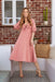 The Tulip Dress - Coral Gingham - Sparrow & Finch Boutique
