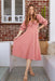 The Tulip Dress - Coral Gingham - Sparrow & Finch Boutique
