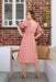 The Tulip Dress - Coral Gingham - Sparrow & Finch Boutique