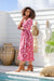 The Tulip Dress - Fiery Rose - Sparrow & Finch Boutique