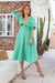 The Tulip Dress - Seafoam Green - Sparrow & Finch Boutique
