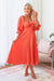 The Tulip Dress - Summer Coral - Sparrow & Finch Boutique