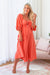 The Tulip Dress - Summer Coral - Sparrow & Finch Boutique