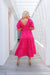 The Valerie Dress - Raspberry Plaid - Sparrow & Finch Boutique
