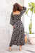 The Vanessa Wrap Dress - Dark Polka Dot - Sparrow & Finch Boutique