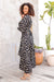 The Vanessa Wrap Dress - Dark Polka Dot - Sparrow & Finch Boutique