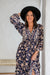 The Veda Dress - Royal Floral - Sparrow & Finch Boutique