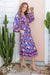 The Veda Dress - Violet Wildling - Sparrow & Finch Boutique