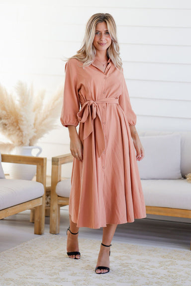 The Vienna Dress - Espresso - Sparrow & Finch Boutique