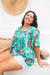 The Violet Top - Green Fiesta - Sparrow & Finch Boutique