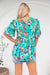 The Violet Top - Green Fiesta - Sparrow & Finch Boutique