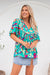 The Violet Top - Green Fiesta - Sparrow & Finch Boutique