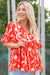 The Violet Top - Red Fiesta - Sparrow & Finch Boutique