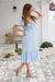 The Zella Dress - Cyan - Sparrow & Finch Boutique
