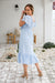 The Zella Dress - Cyan - Sparrow & Finch Boutique