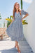 The Zephyr Dress - Blue Safari - Sparrow & Finch Boutique
