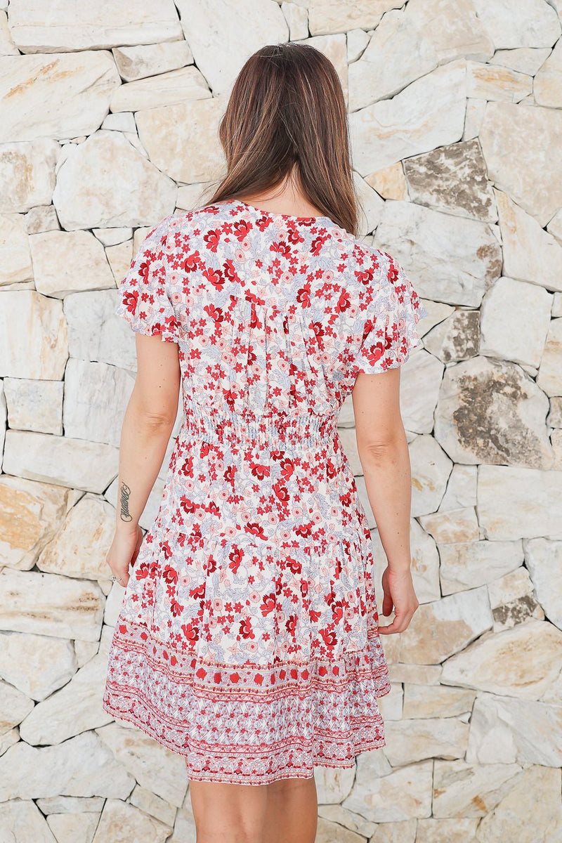 The Zia Dress - Poppy Haze