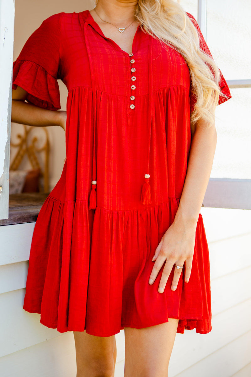 The Emerson Dress - Luscious Red