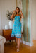 The Yvette Dress - Chicago Blue - Sparrow & Finch Boutique